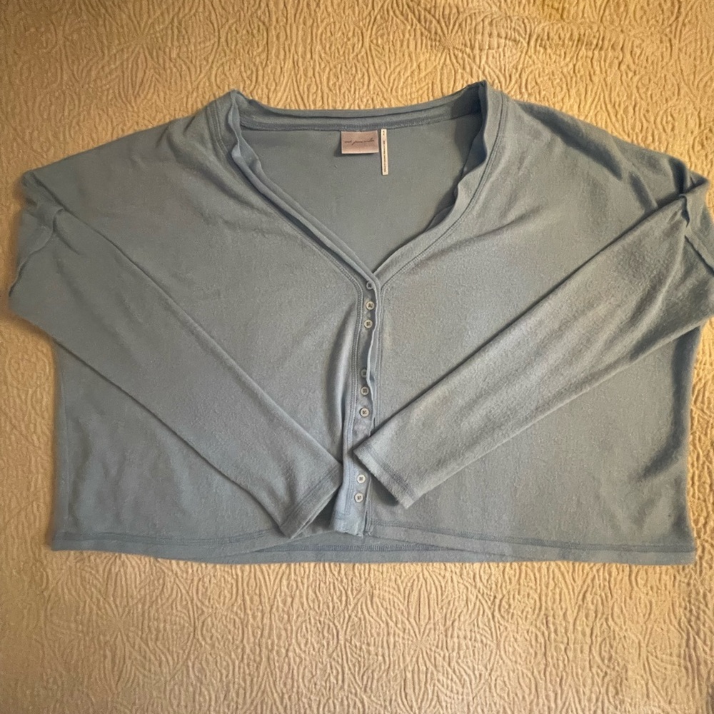 Urban Outfitters Sky Blue Button-Up Cardigan
